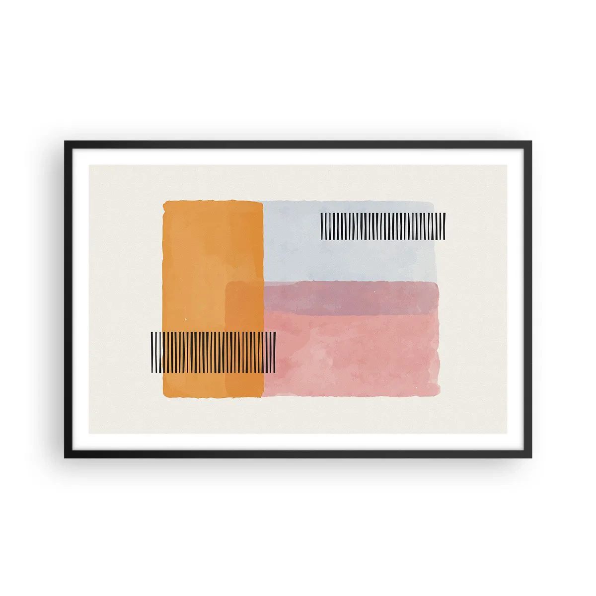Poster in einem schwarzem Rahmen - Von Ecke zu Ecke - 91x61 cm