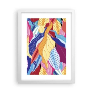 Poster in einem weißen Rahmen - Buntes Durcheinander - 30x40 cm