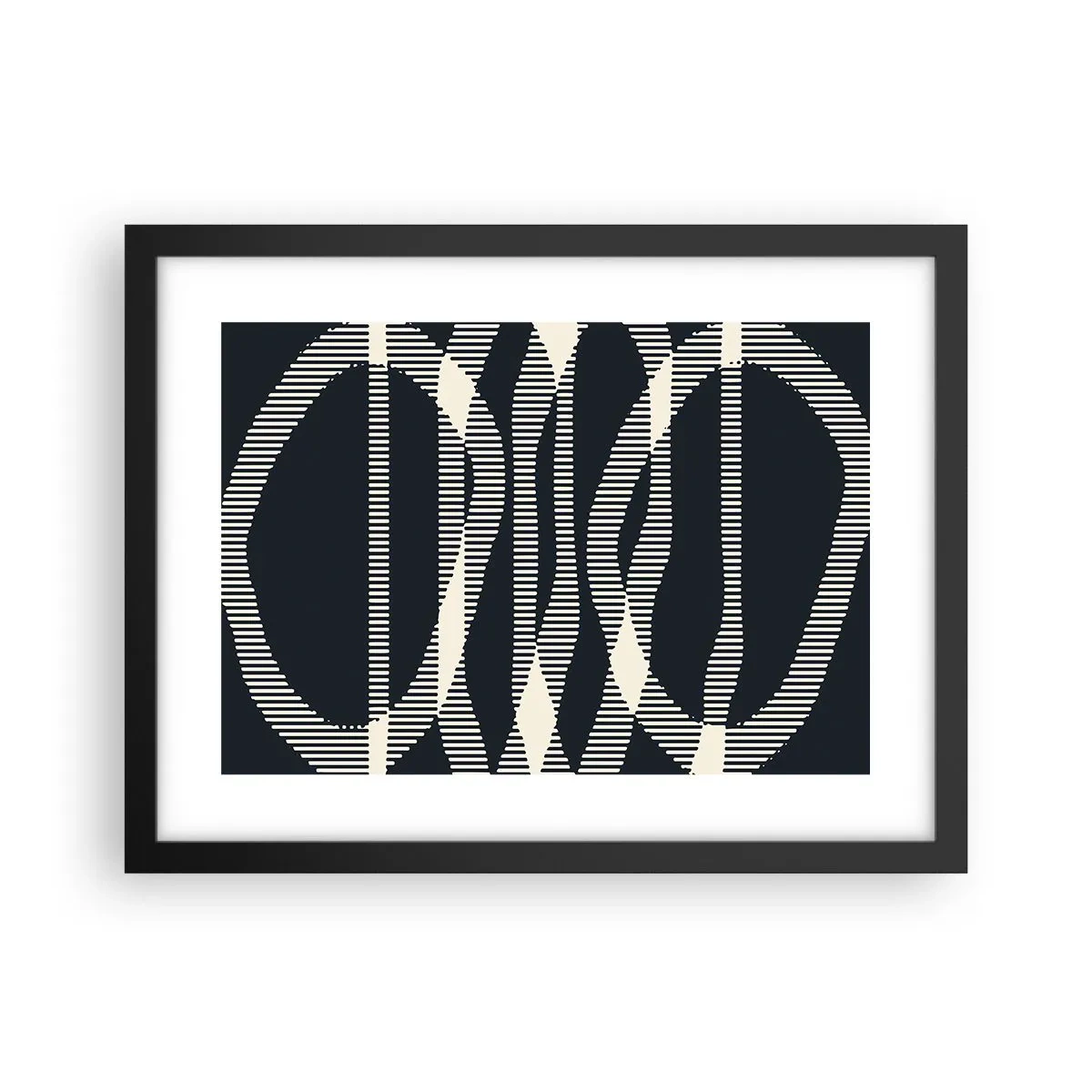 Poster in einem schwarzem Rahmen - Ein Versuch, die Dunkelheit zu durchbrechen - 40x30 cm