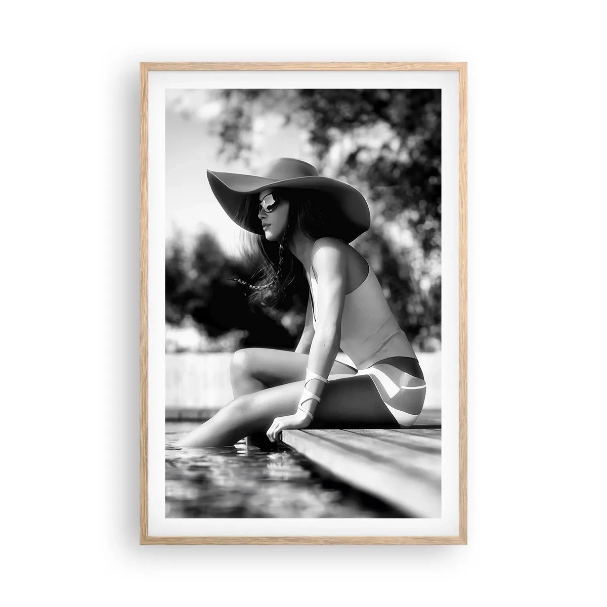 Poster in einem Rahmen aus heller Eiche - Sommertraum - 61x91 cm