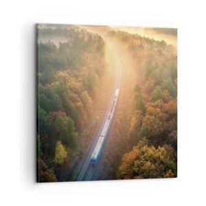 Bild auf Leinwand - Leinwandbild - Herbstreise - 60x60 cm