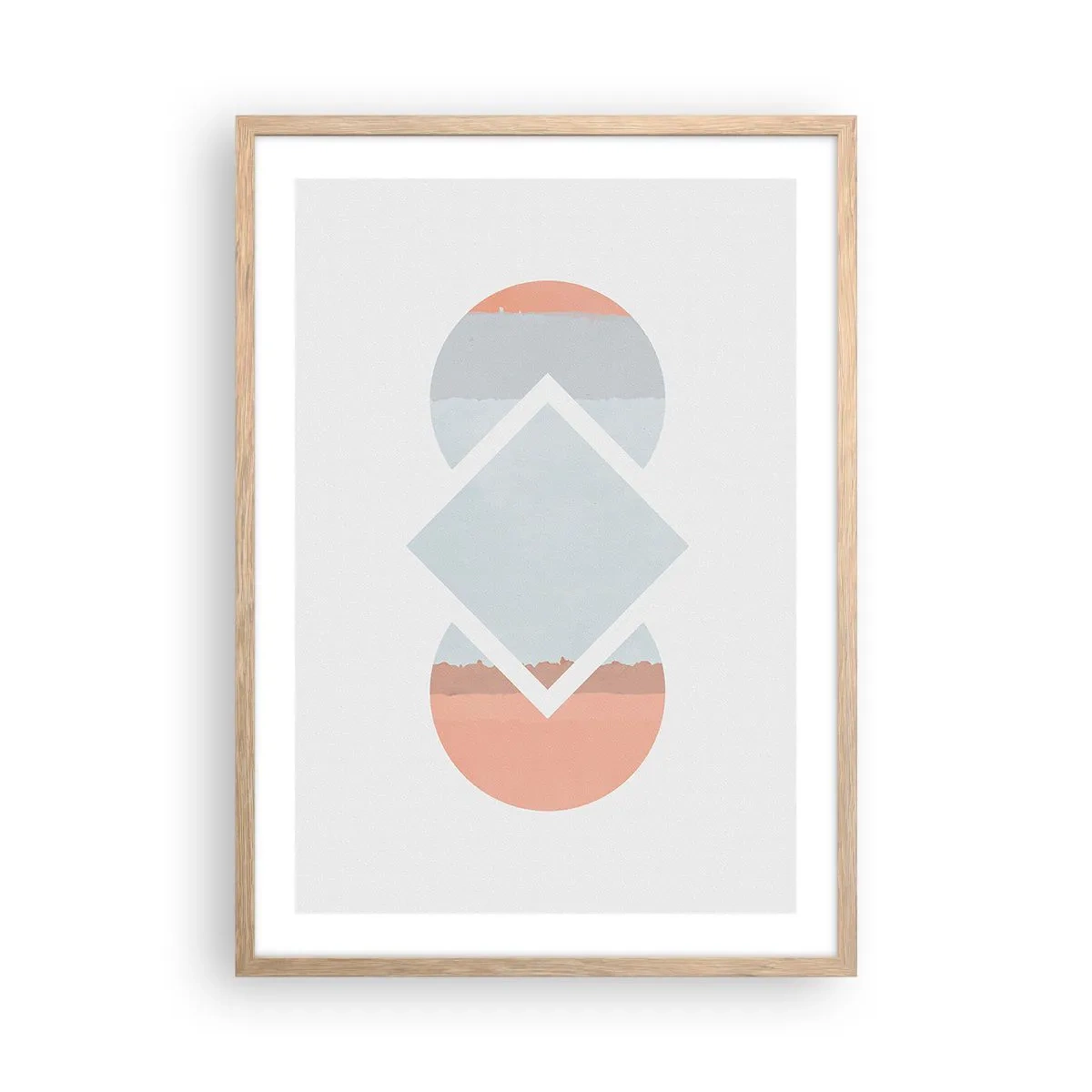 Poster in einem Rahmen aus heller Eiche - Die Situation ist klar - 50x70 cm