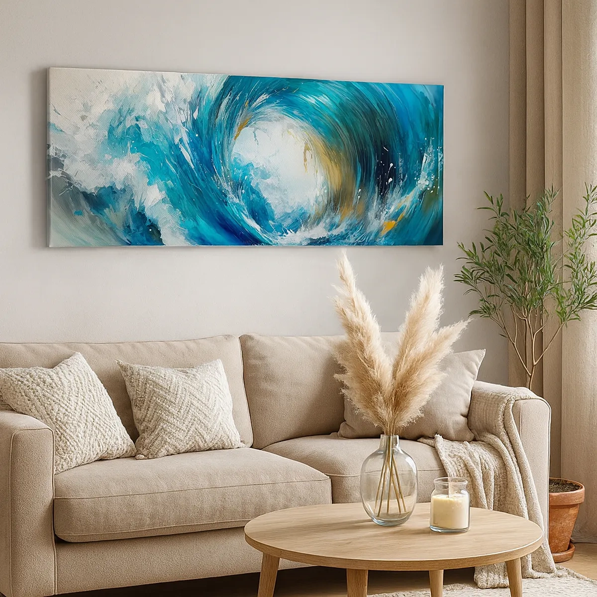 Bild auf Leinwand - Leinwandbild - Meeresportal - 30x30 cm