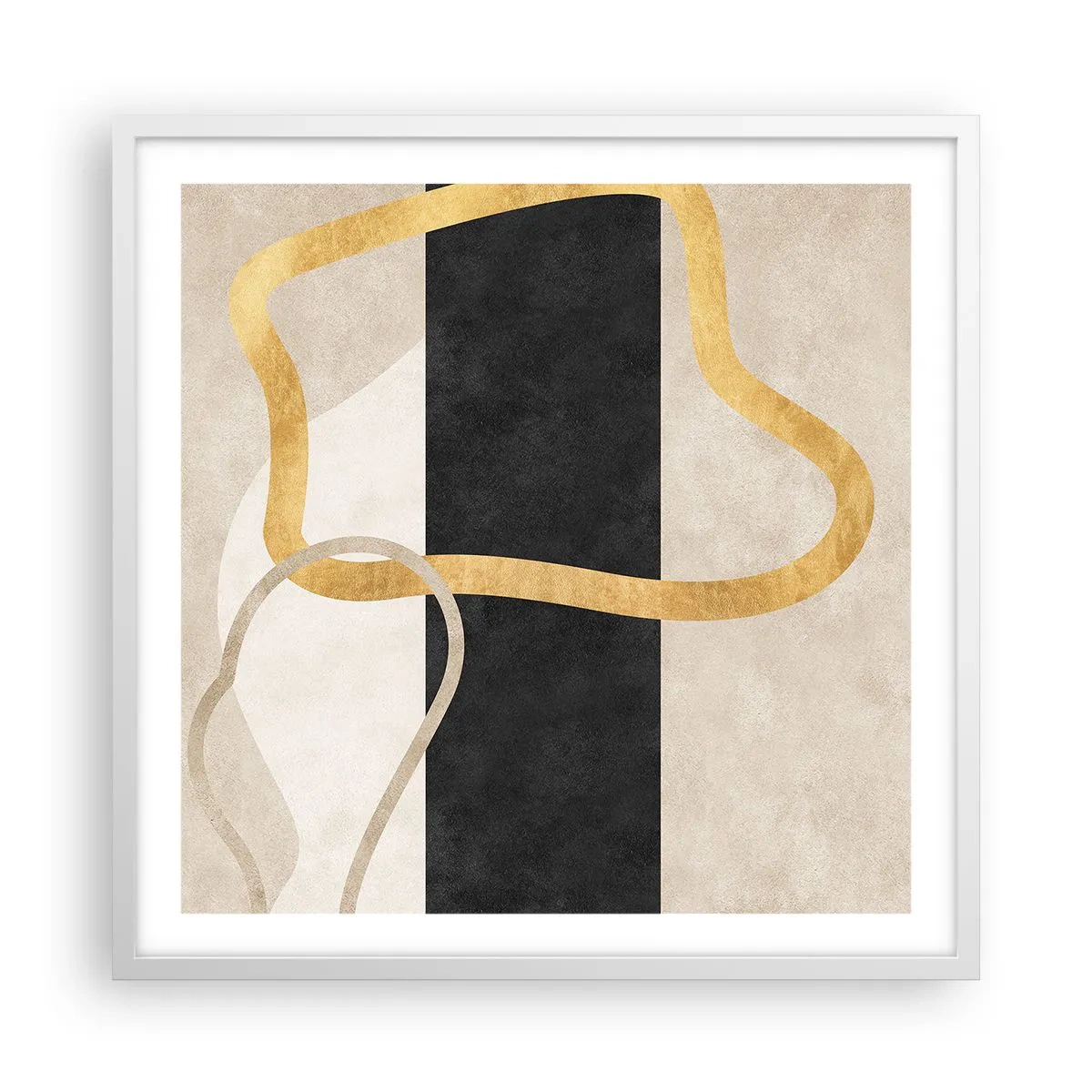 Poster in einem weißen Rahmen - Schleifenformen - 60x60 cm