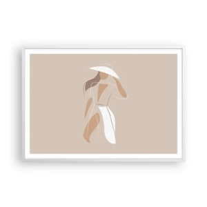 Poster in einem weißen Rahmen - Mode macht Spaß - 100x70 cm