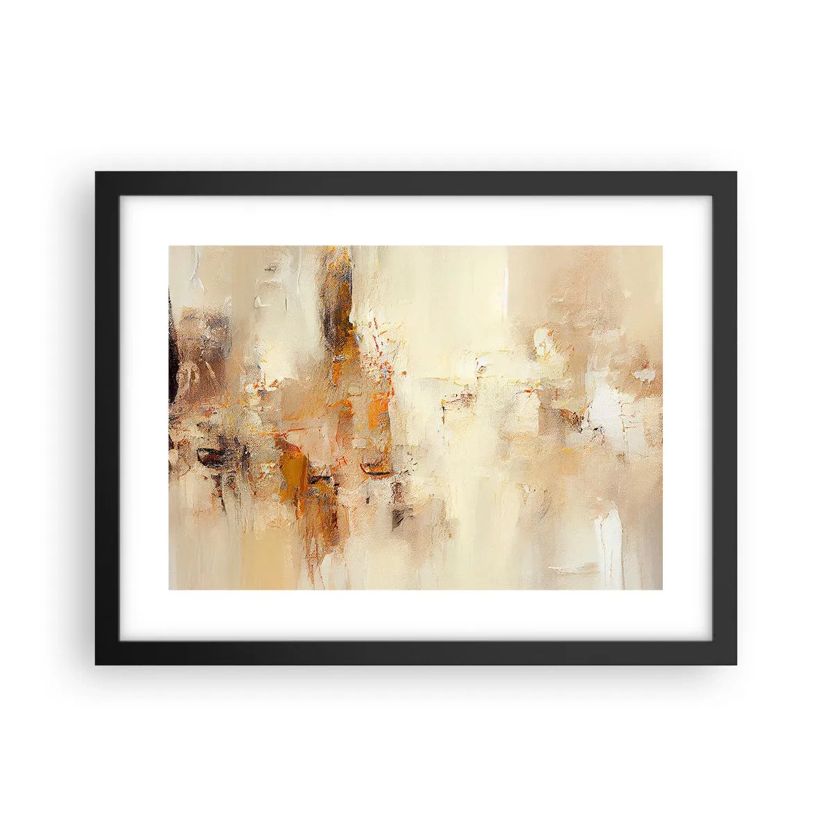 Poster in einem schwarzem Rahmen - Seele aus Bernstein - 40x30 cm