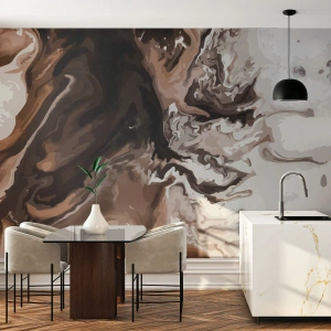 Fototapete Standard Eco - Farbkontrast - Abstraktion, Stück, Modernes Muster - 300x210 cm