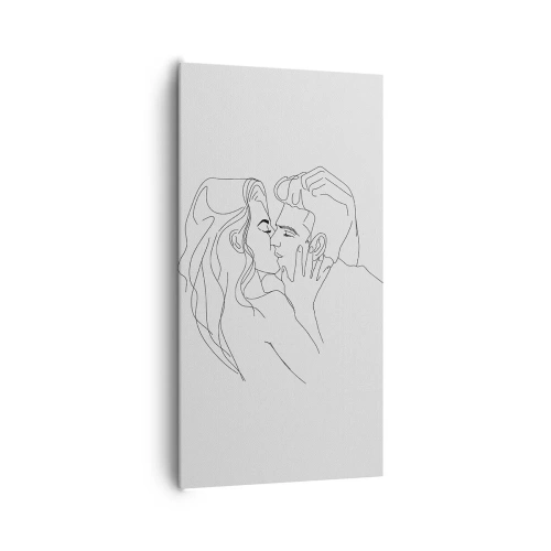 Bild auf Leinwand - Leinwandbild - Dieselbe Linie - 65x120 cm