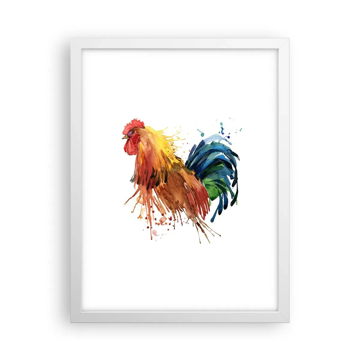 Poster in einem weißen Rahmen - Königliches Gewand, königlicher Stolz - 30x40 cm