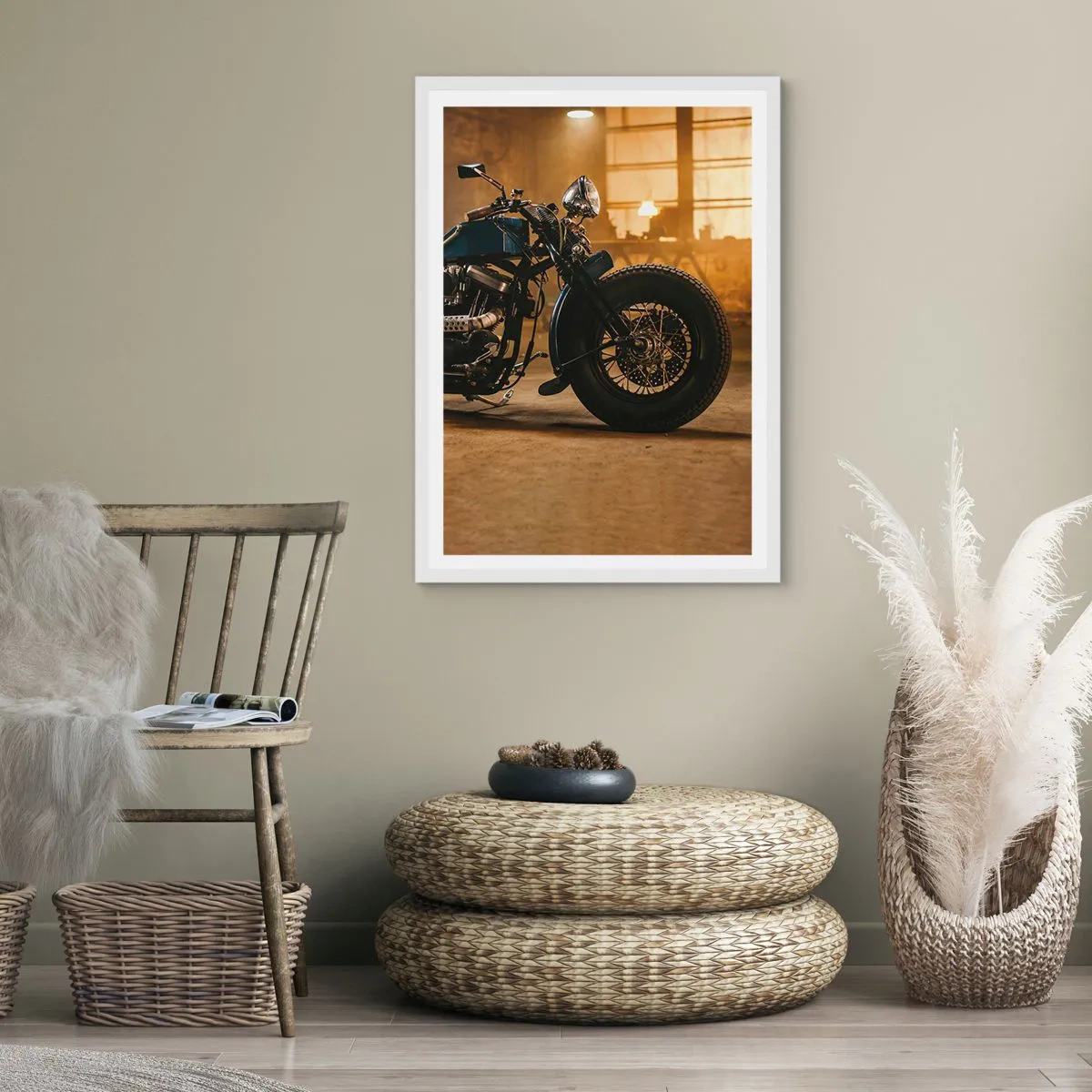 Poster in einem weißen Rahmen - Ich kann alles  - 30x40 cm