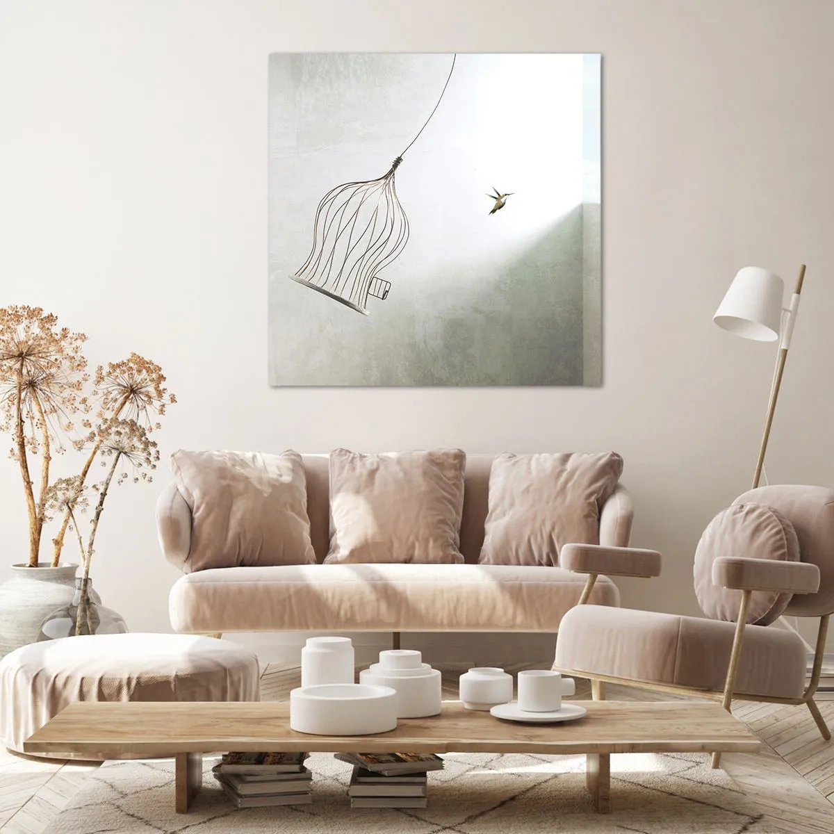 Bild auf Leinwand - Leinwandbild - In seinem Element - 50x50 cm