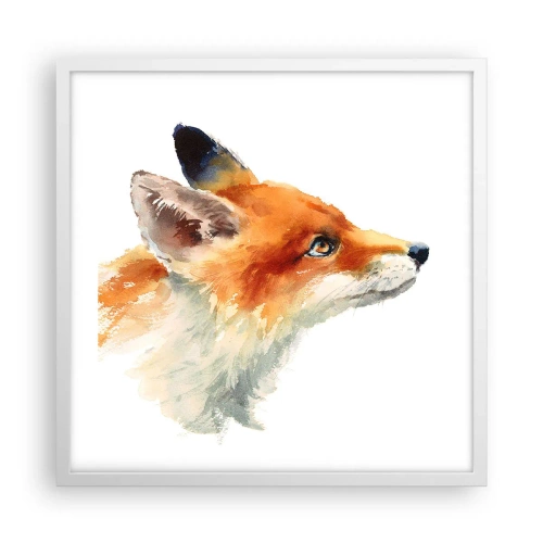 Poster in einem weißen Rahmen - Man kann nie vorsichtig genug sein - 50x50 cm