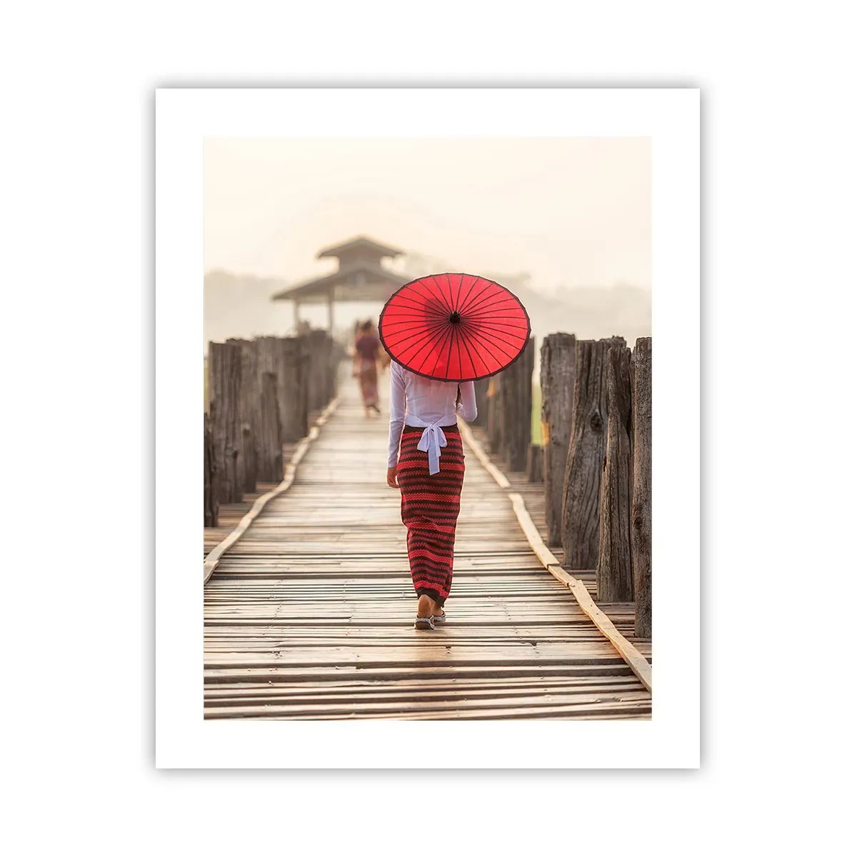 Poster - Auf der alten Brücke - 40x50 cm