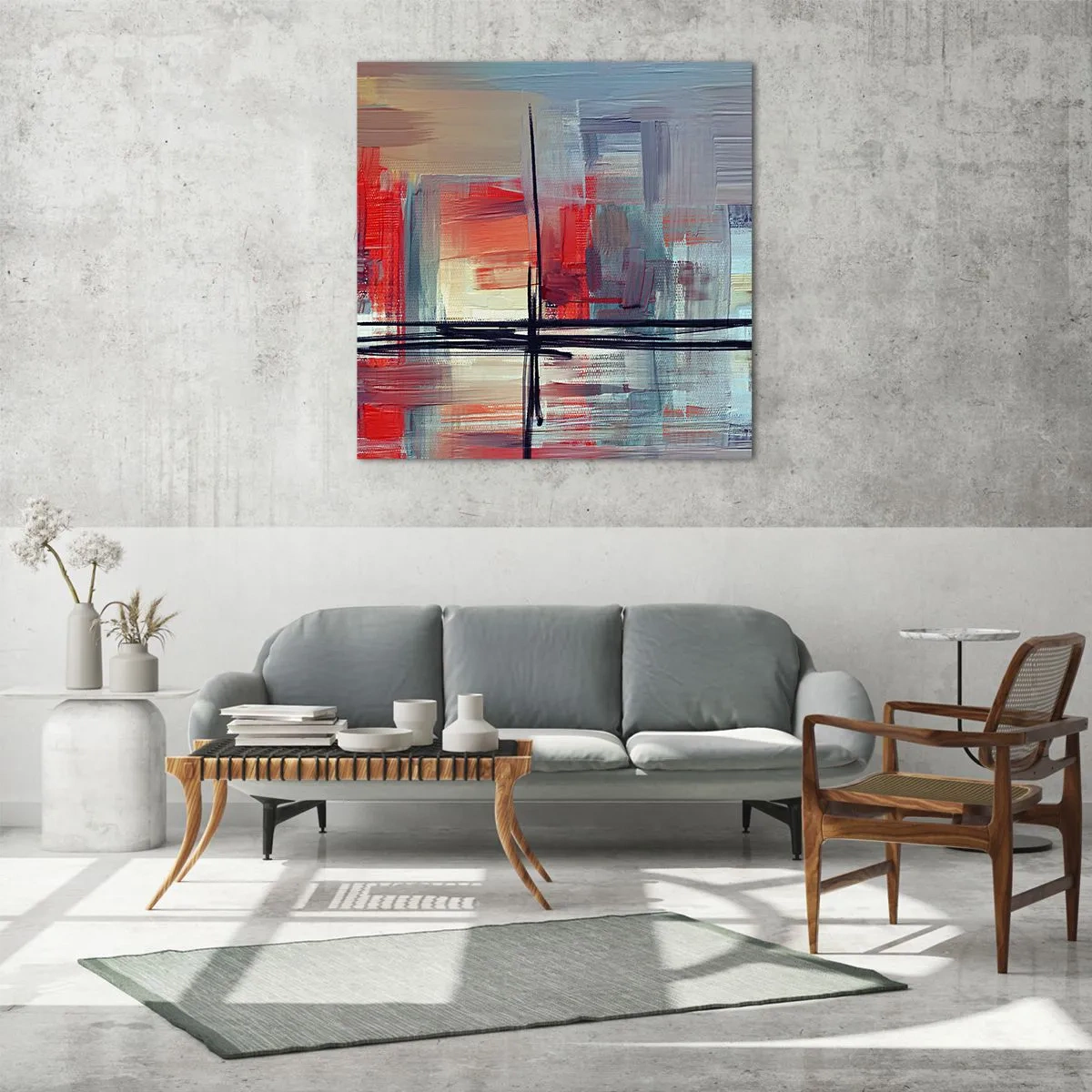 Glasbild - Bild auf glas - Landschaft in einer unbekannten Dimension - 30x30 cm