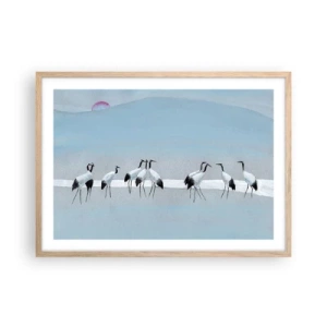 Poster in einem Rahmen aus heller Eiche - Nach einem heißen Tag - 70x50 cm