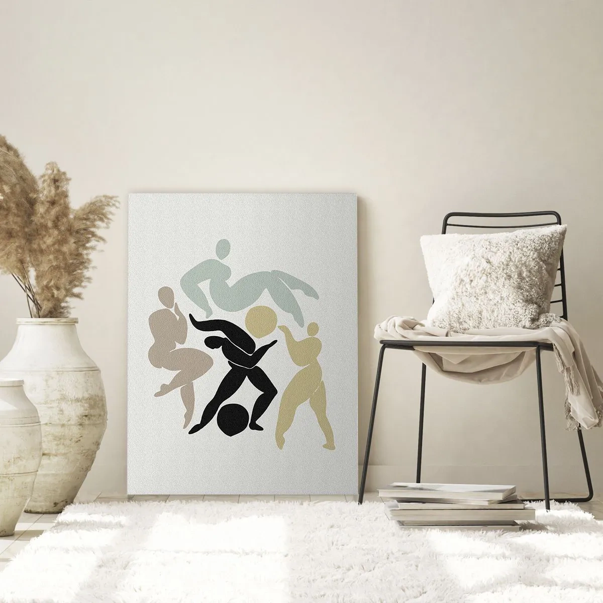 Glasbild - Bild auf glas - Bewegung für Gesundheit und Schönheit - 80x120 cm