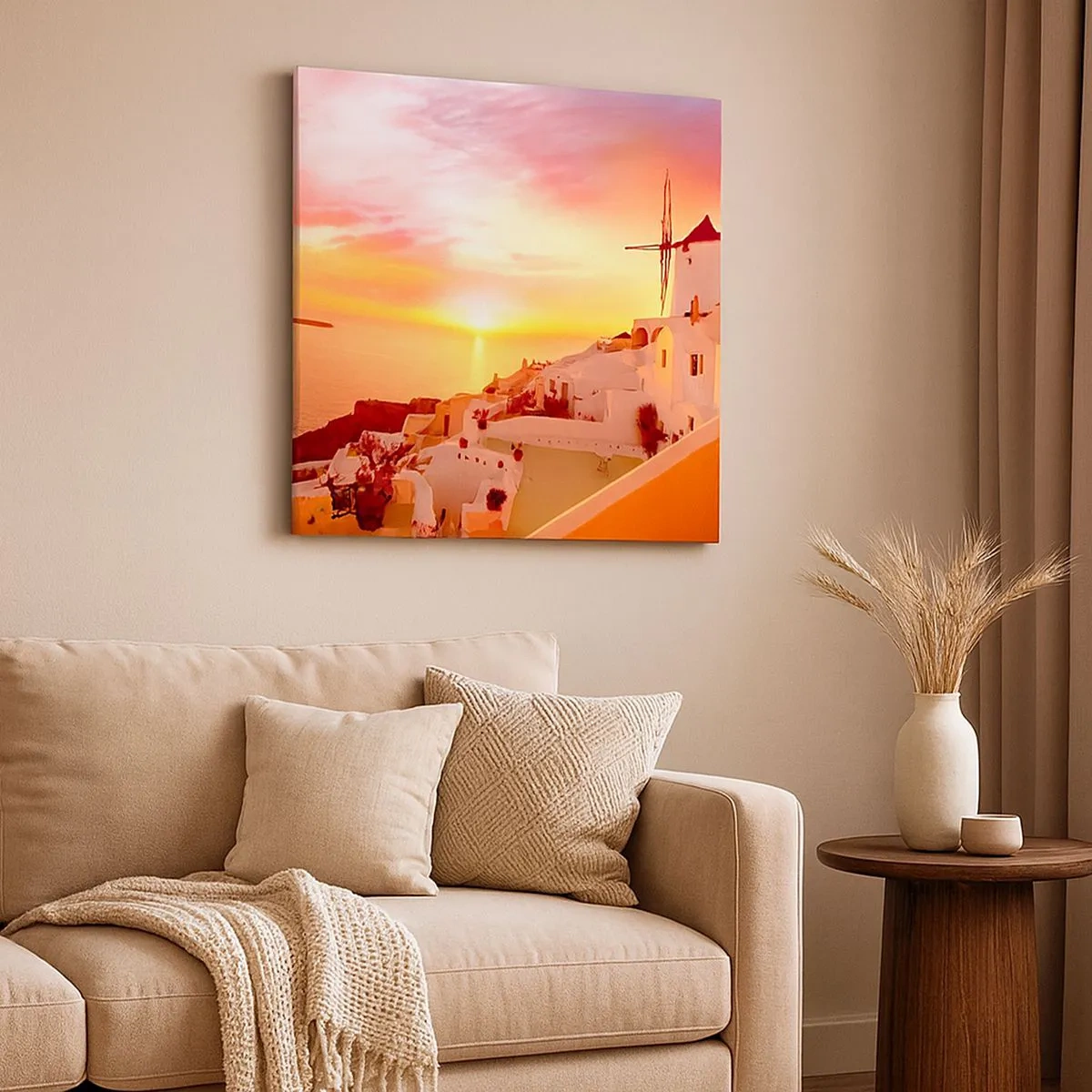 Bild auf Leinwand - Leinwandbild - In Weiß und Gold schmelzen - 30x30 cm