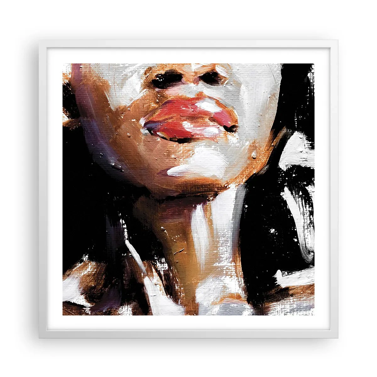 Poster in einem weißen Rahmen - Stolz ohne Vorurteile - 60x60 cm