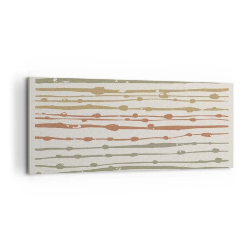 Bild auf Leinwand - Leinwandbild - Musikalische Notation von Farben - 100x40 cm