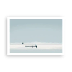 Poster - Ja, ich warte. - 91x61 cm