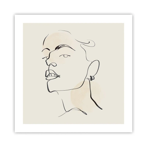 Poster - Ein stolzer Blick - 50x50 cm