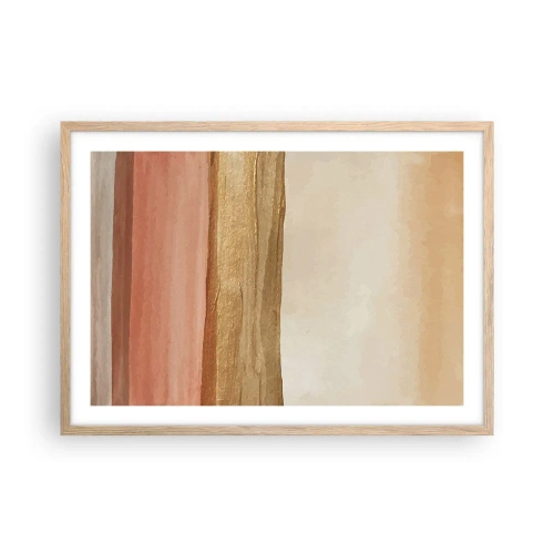 Poster in einem Rahmen aus heller Eiche - Vertikale Komposition - 70x50 cm