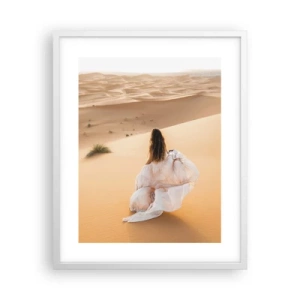 Poster in einem weißen Rahmen - Flucht in die Freiheit - 40x50 cm