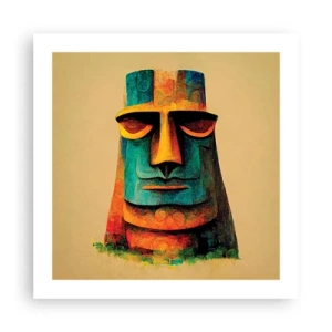 Poster - Statuenhaft und sympathisch - 50x50 cm