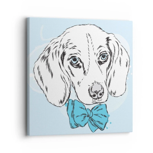 Bild auf Leinwand - Leinwandbild - Hunde-Eleganz - 30x30 cm