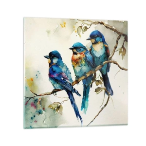 Glasbild - Bild auf glas - War er beleidigt? - 30x30 cm