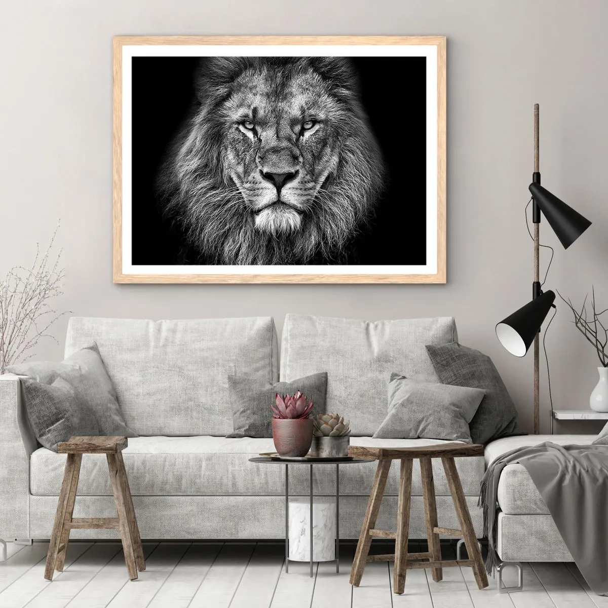 Poster in einem Rahmen aus heller Eiche - Im Krönungsgewand - 50x40 cm