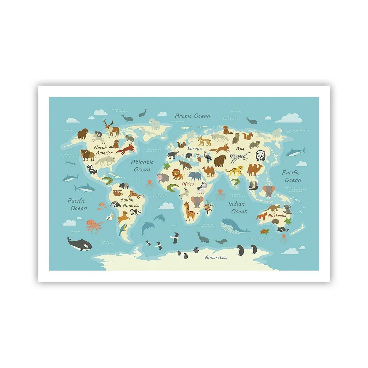 Poster - Gute Nachbarn - 91x61 cm