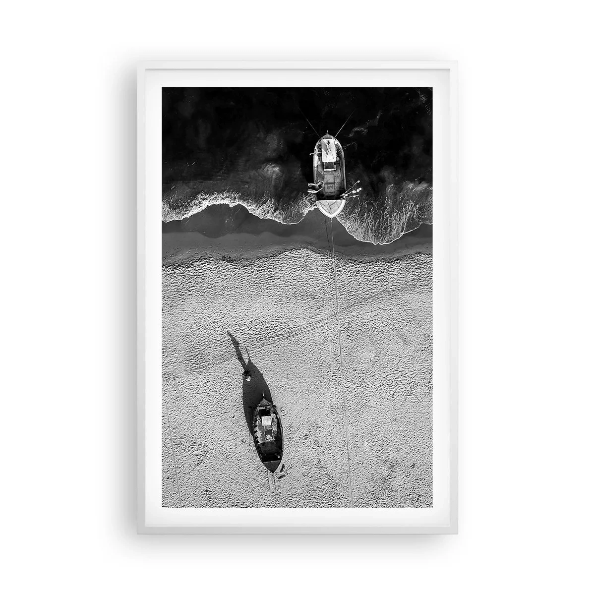 Poster in einem weißen Rahmen - Immer noch am Ufer… - 61x91 cm