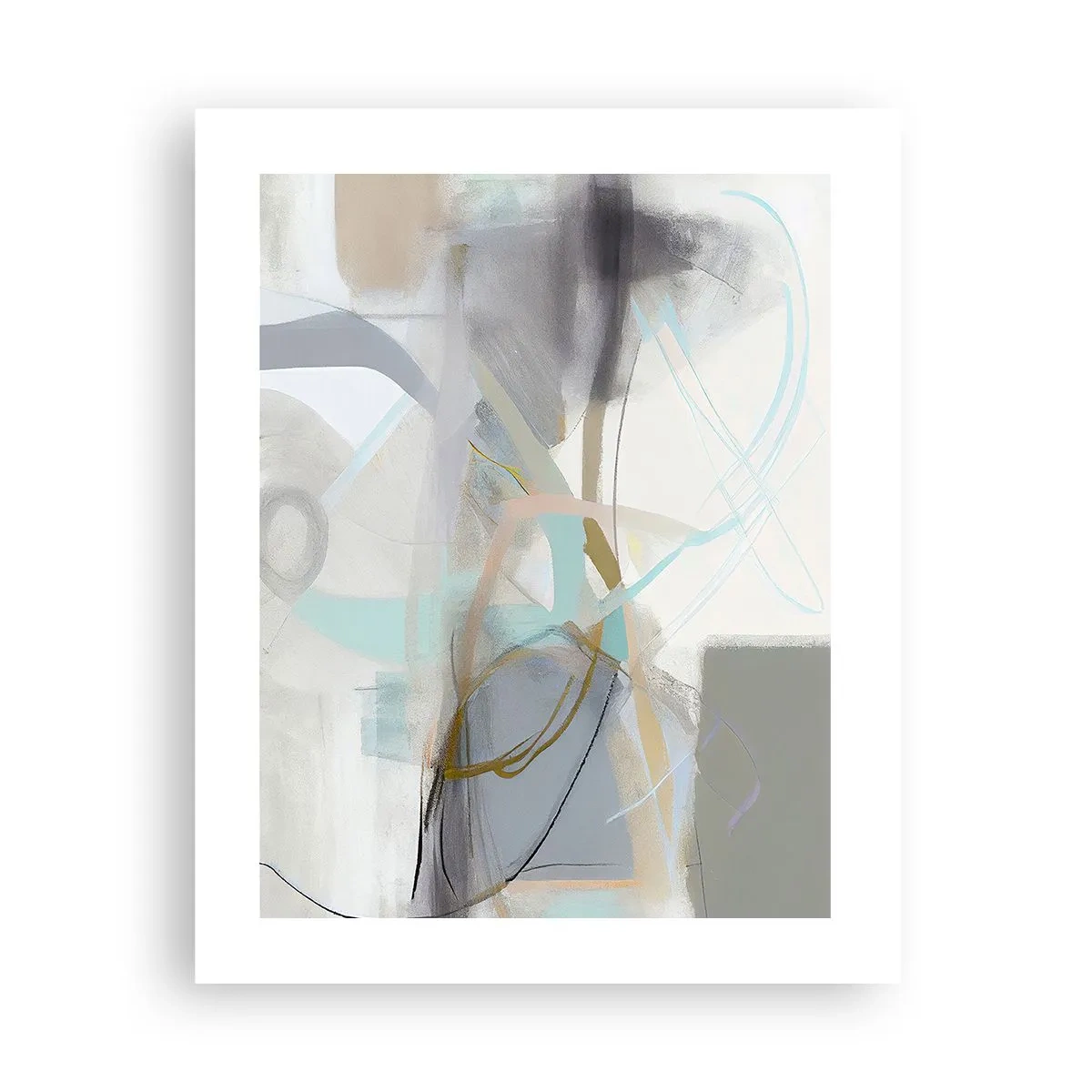 Poster - Neblige Abstraktion - 40x50 cm