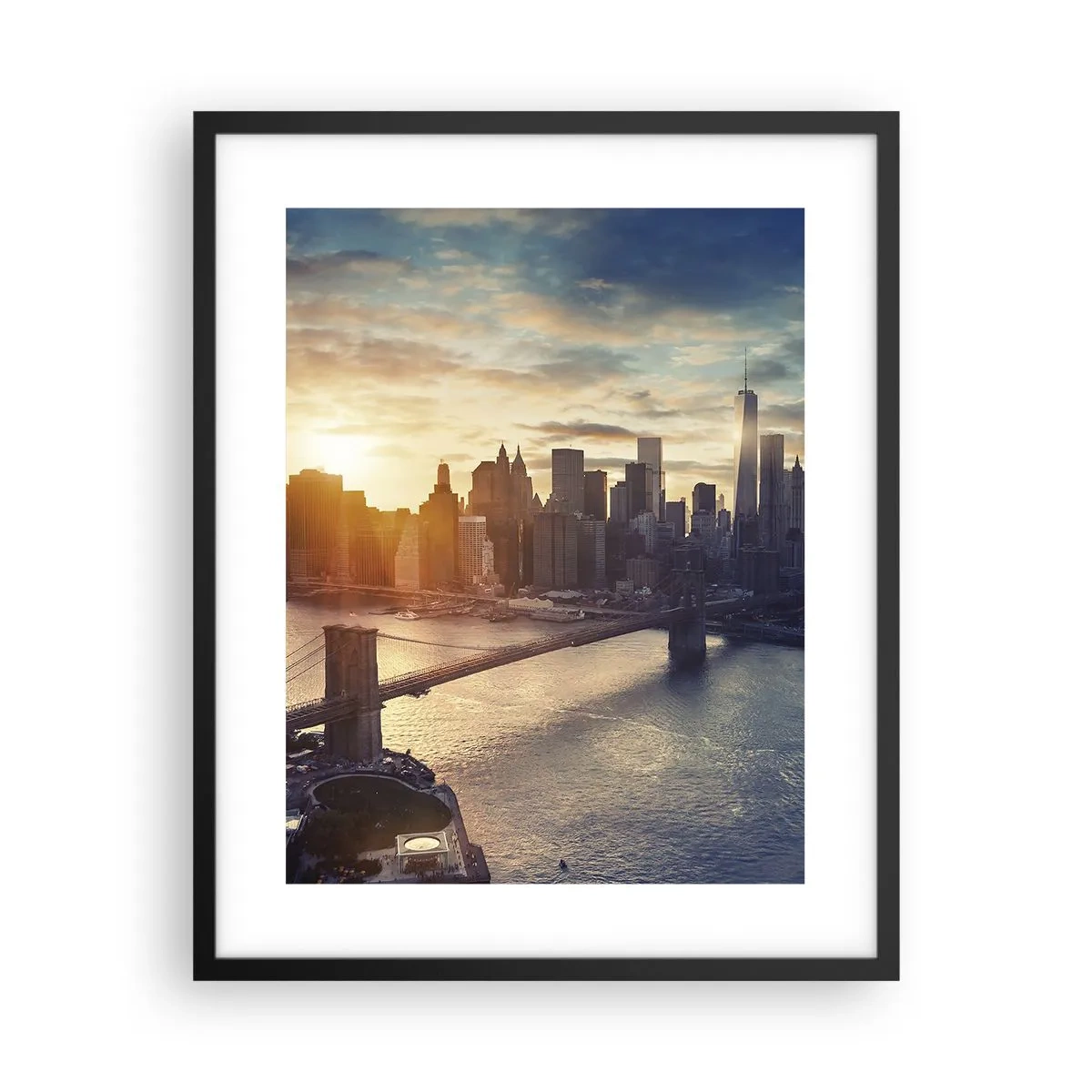 Poster in einem schwarzem Rahmen - Westliches Kulturdenkmal - 40x50 cm