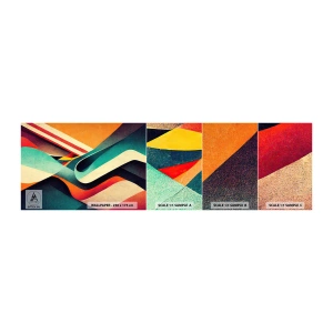 Fototapetenmuster Standard Eco - Intensive Komposition - Abstraktion, Stück, Linien - 100x30 cm