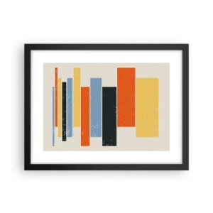 Poster in einem schwarzem Rahmen - Musiknotation - 40x30 cm