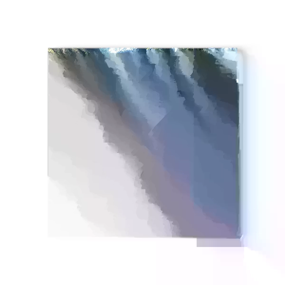 Wanduhr - Glasuhr - Strahlend am Morgen - 30x30 cm