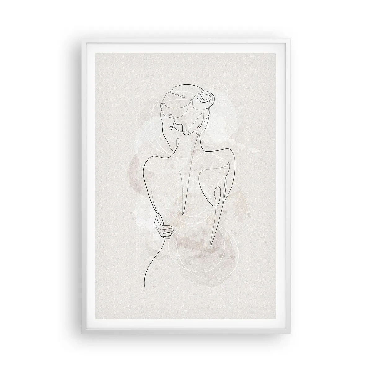 Poster in einem weißen Rahmen - Wie ein sensibles Instrument - 70x100 cm