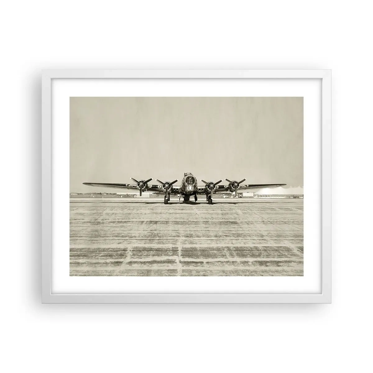 Poster in einem weißen Rahmen - Wie immer bereit - 50x40 cm