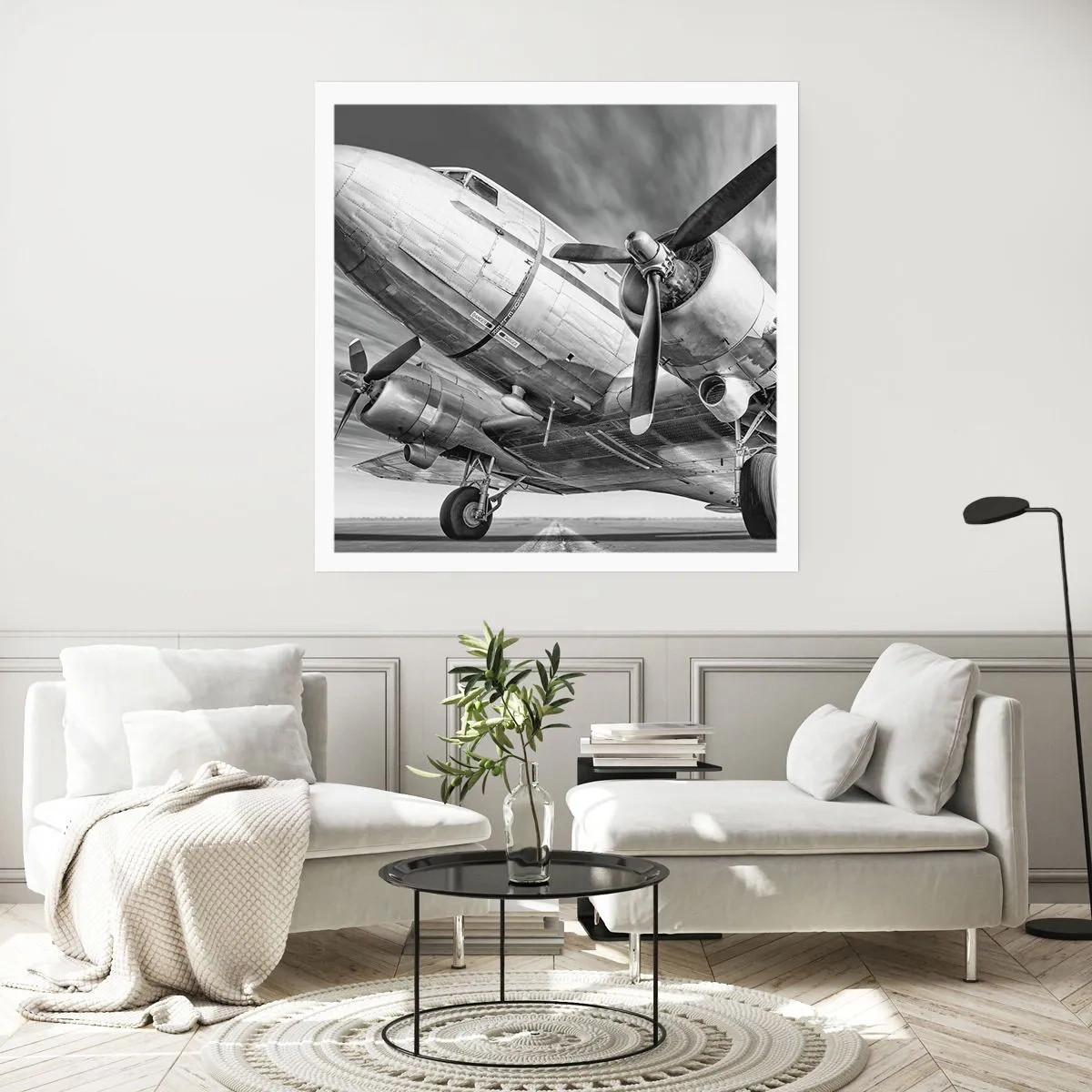 Poster - Immer flugbereit - 60x60 cm