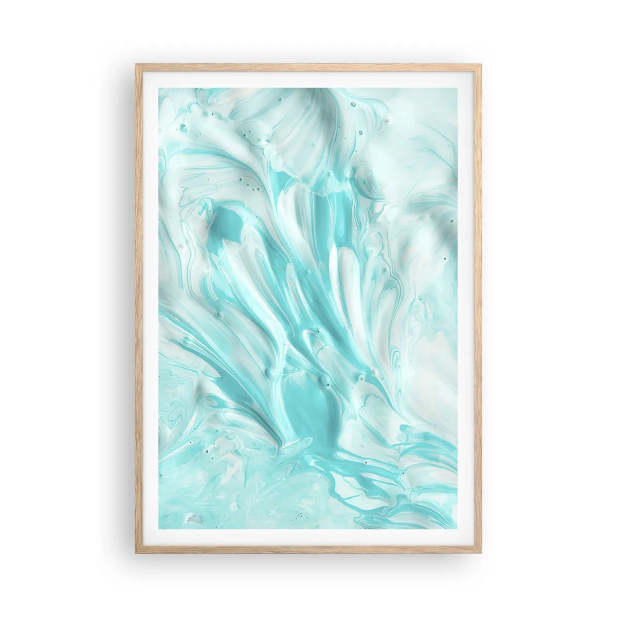 Poster in einem Rahmen aus heller Eiche - Für immer zusammen - 70x100 cm