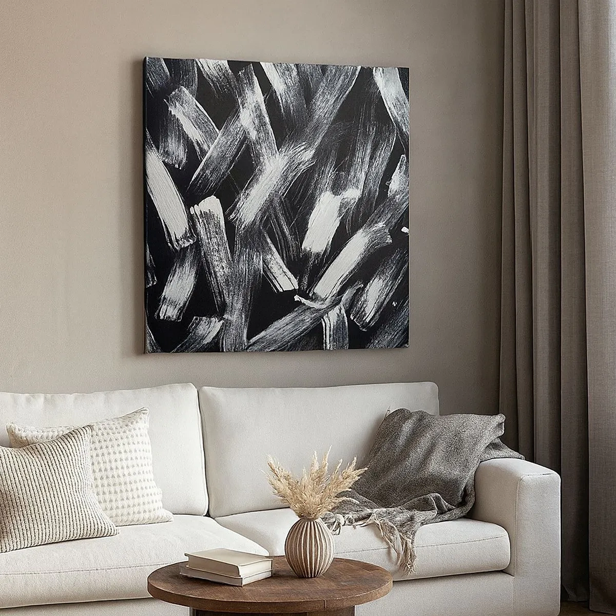 Bild auf Leinwand - Leinwandbild - Abstraktion im industriellen Geist - 30x30 cm