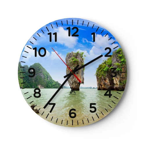 Wanduhr - Glasuhr - Felsige Wunder der Natur - 40x40 cm