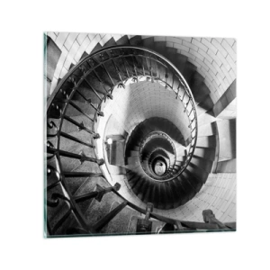 Glasbild - Bild auf glas - Höher und höher - 50x50 cm