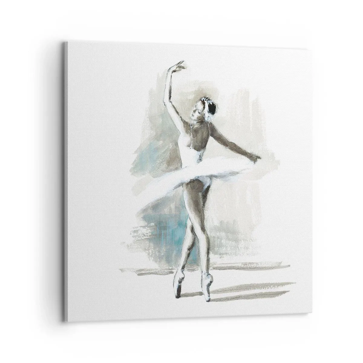 Bild auf Leinwand - Leinwandbild - In einen Schwan verzaubert - 60x60 cm