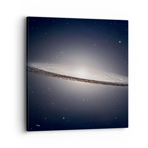 Bild auf Leinwand - Leinwandbild - Vor langer Zeit in einer weit entfernten Galaxie ... - 40x40 cm