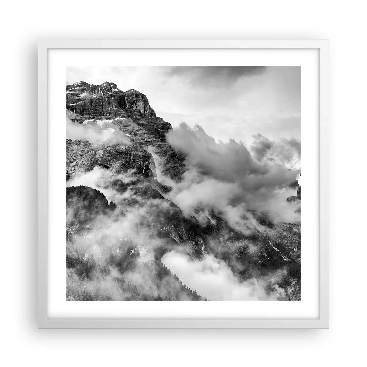 Poster in einem weißen Rahmen - Schön und grausam - 50x50 cm