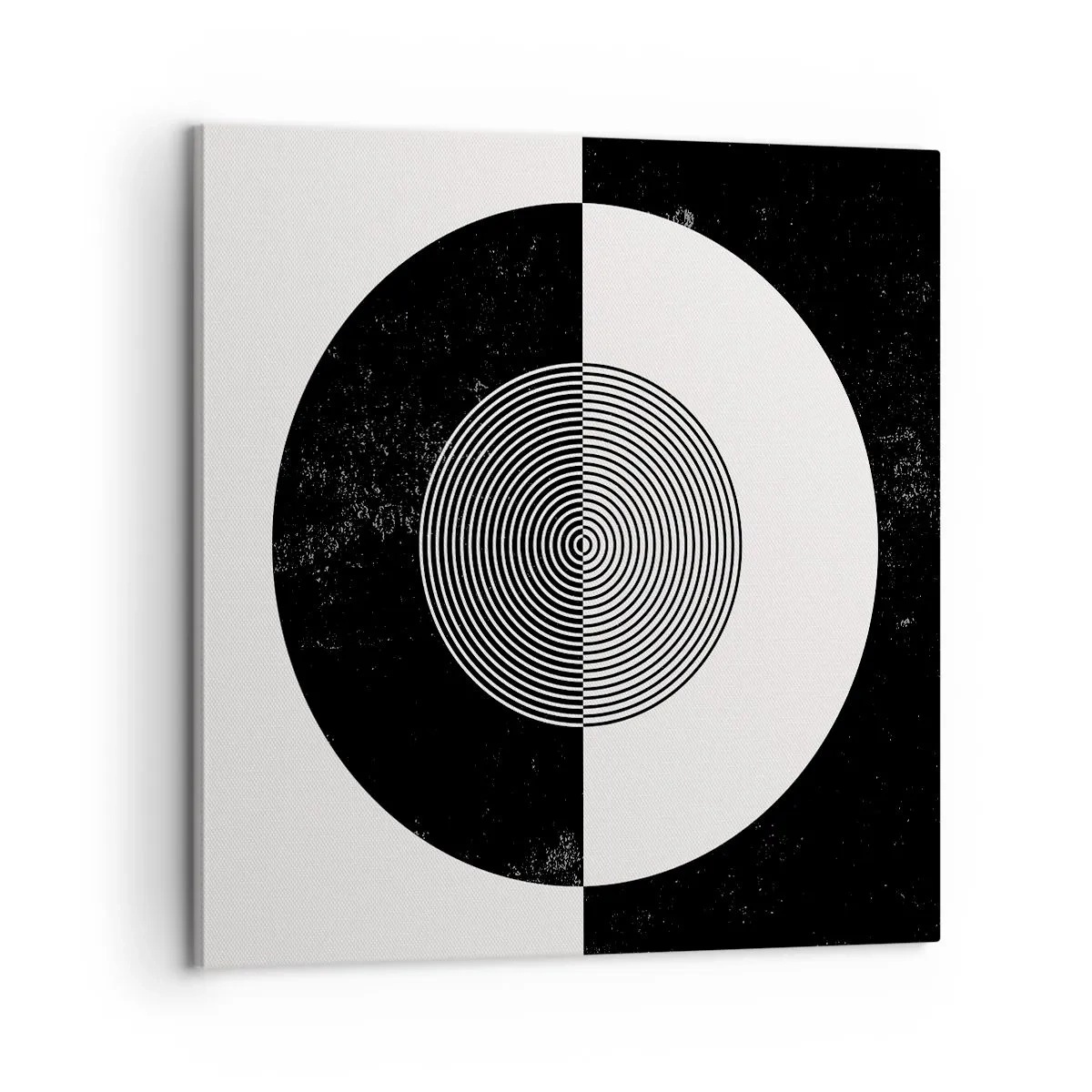 Bild auf Leinwand - Leinwandbild - Harmonie in Schwarz und Weiß - 60x60 cm