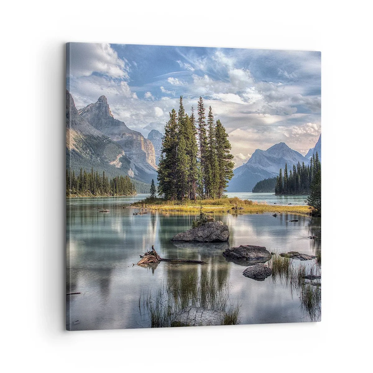 Bild auf Leinwand - Leinwandbild - An dem tollen und sauberen Wasser ... - 60x60 cm